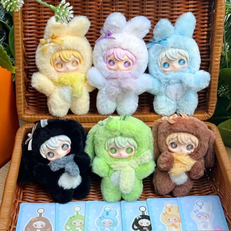 Nuevo lindo conejo Shyshy Sparkle Open The Shining World Series caja ciega llavero sorpresa de moda muñeca mochila colgante juguetes regalos