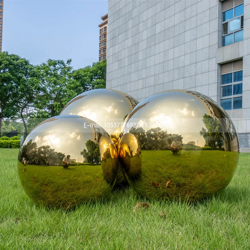 Stainless Steel Garden Gold Decorative Hollow Ball D63mm-550mm Seamless Boutique Ball Hanging Ornaments Ball
