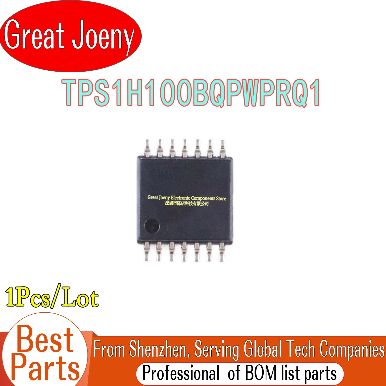 

100% New Original 1H100BQ TPS1H100BQPWPRQ1 TPS1H100BQ IC Chipset HTSSOP-14