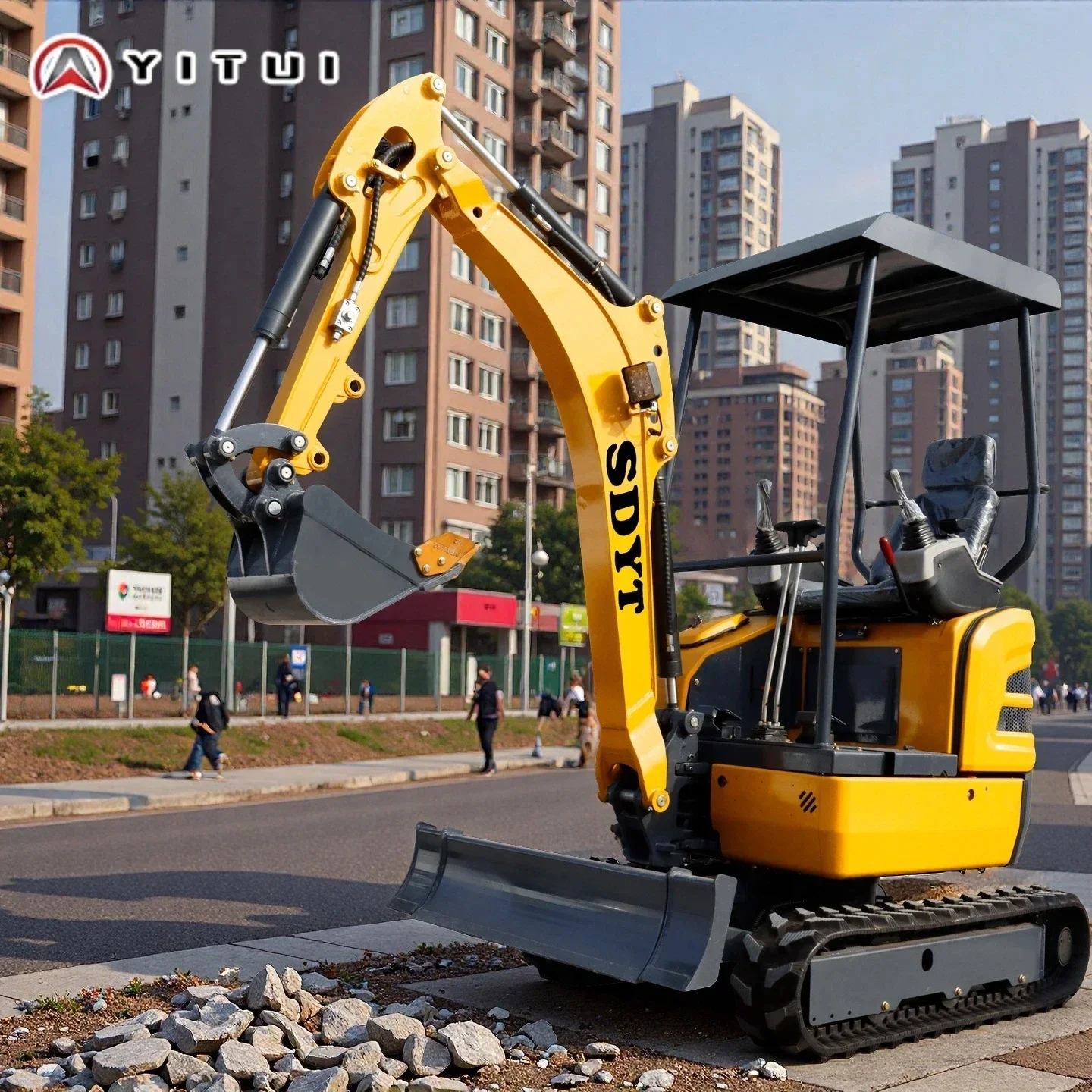 حفار صغير جديد مخصص 2 طن حفار زاحف ديزل Ce معتمد لآلات بناء مزرعة الحديقة 2025 #4