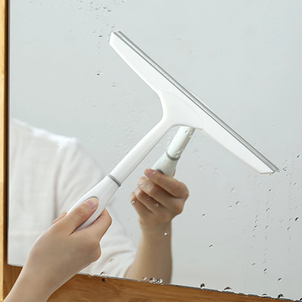

25X25Cm Glass Cleaning Squeegee Manual Scraper Tool For Shower Door Mirror Window Car Tiles Tub Non-Slip Handle Streak Free