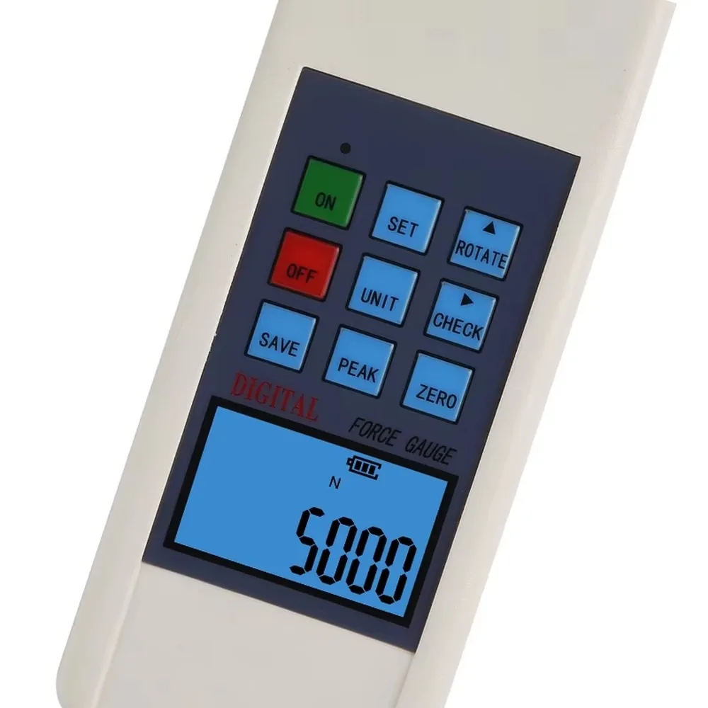 5KN Digital Force Gauge Dynamometer Tester with S-Type Load Cell High Precision Push Pull Measuring Tool
