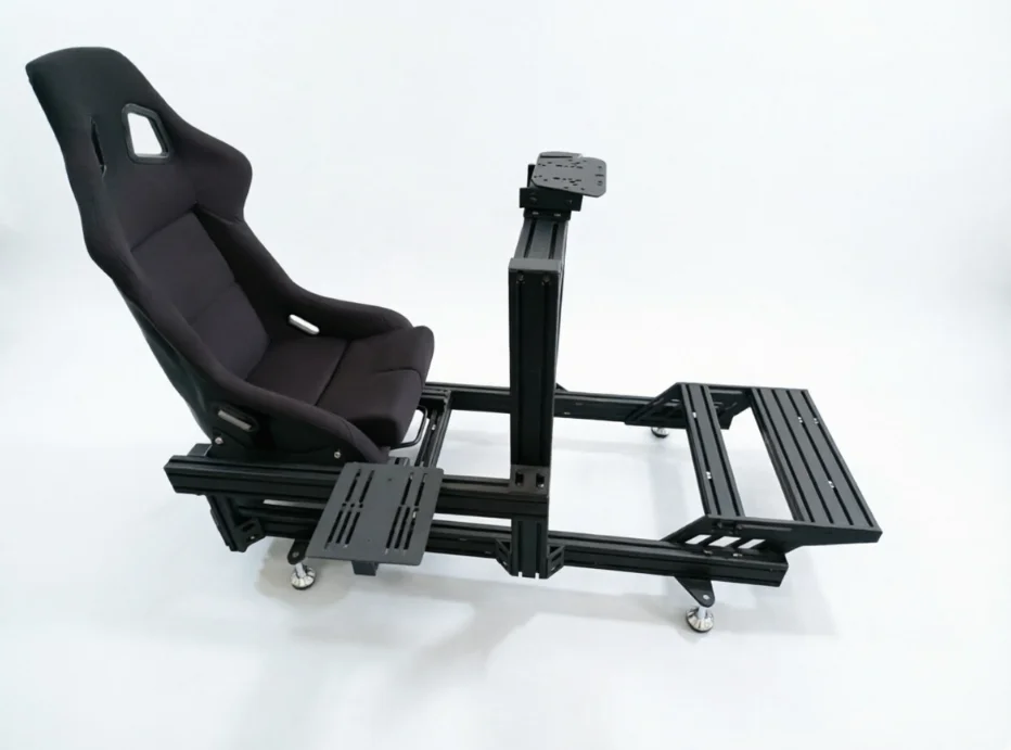 Sim Racing Rig & Cockpit Heavy-Duty 4080 Aluminum Racing Gaming Setup, Adjustable Car Simulator Stand Racing Gaming Support 4DOF