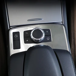 Car Styling Center Console Multimedia Button Panel Decoration Cover Trim For Mercedes Benz E Class Coupe W207 2014-2016