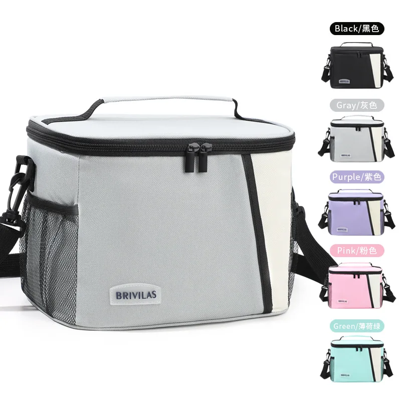 Fresh-keeping Ice Bag Large Capacity Messenger Outdoor Lunch Bag Portable Lunch Bags Thermal Insulation Bag