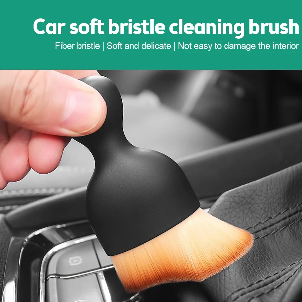 Car Arc Detail Brush Air Conditioner Outlet Cleaning Brush Car Gap Dust Removal Brush Auto Interior Center Console Cleaning Tool