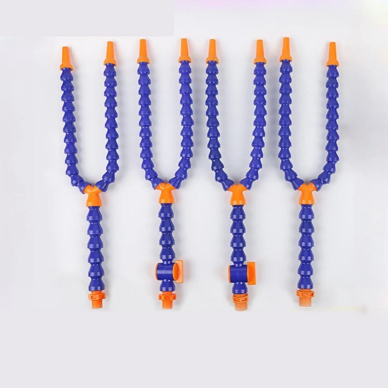 1/4 3/8 1/2  L 400-600mm Flat round nozzle flexible oil coolant pipe hose cooling pipe lathe metal cooling hose lathe cooling