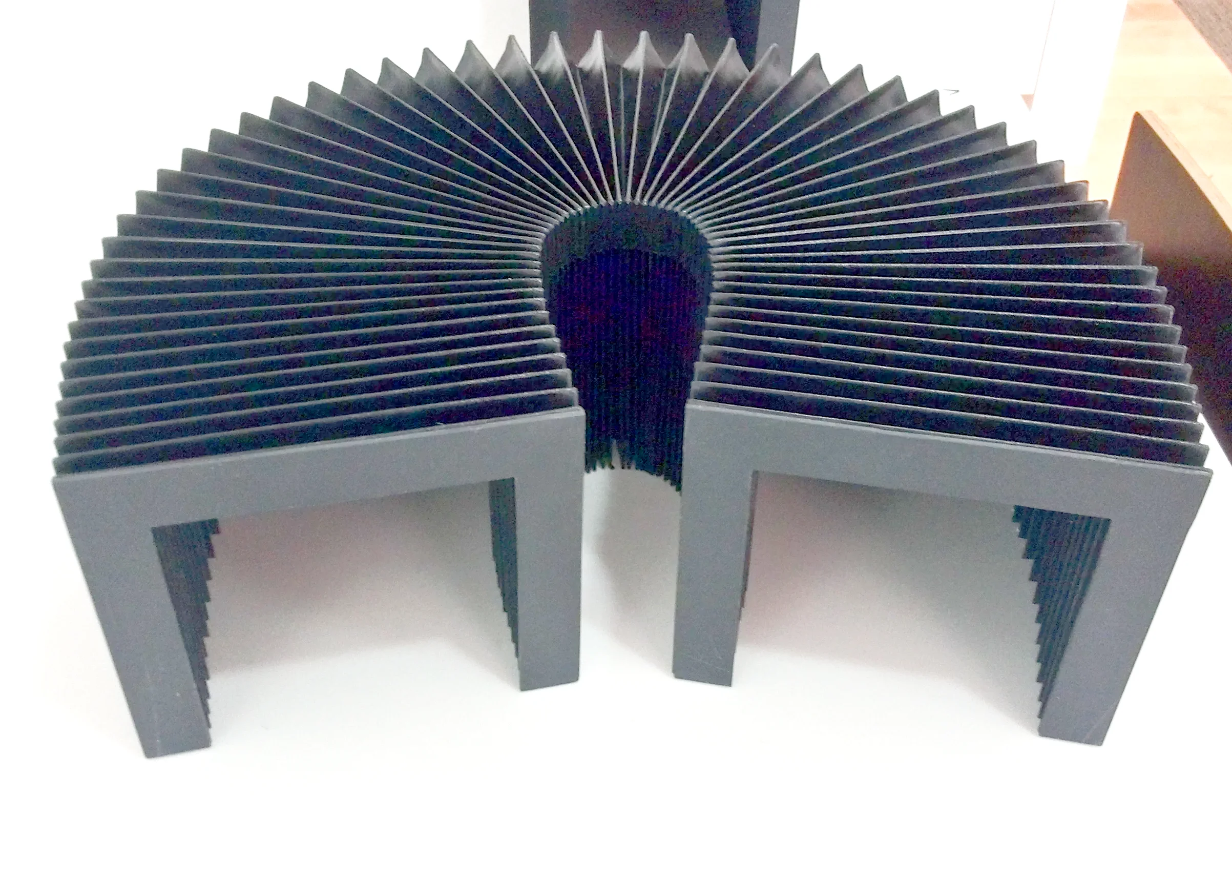 Custom made Special accordion protection bellow way cover, Width 153 mm x Lmax 3200 mm