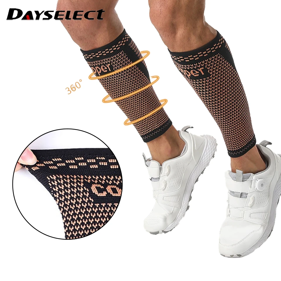 Leg Guards Basketball Football Running Copper Fiber Insulate Muscle Strain Pressure Cycle Rope Skip Breathable Sweat-absorbent