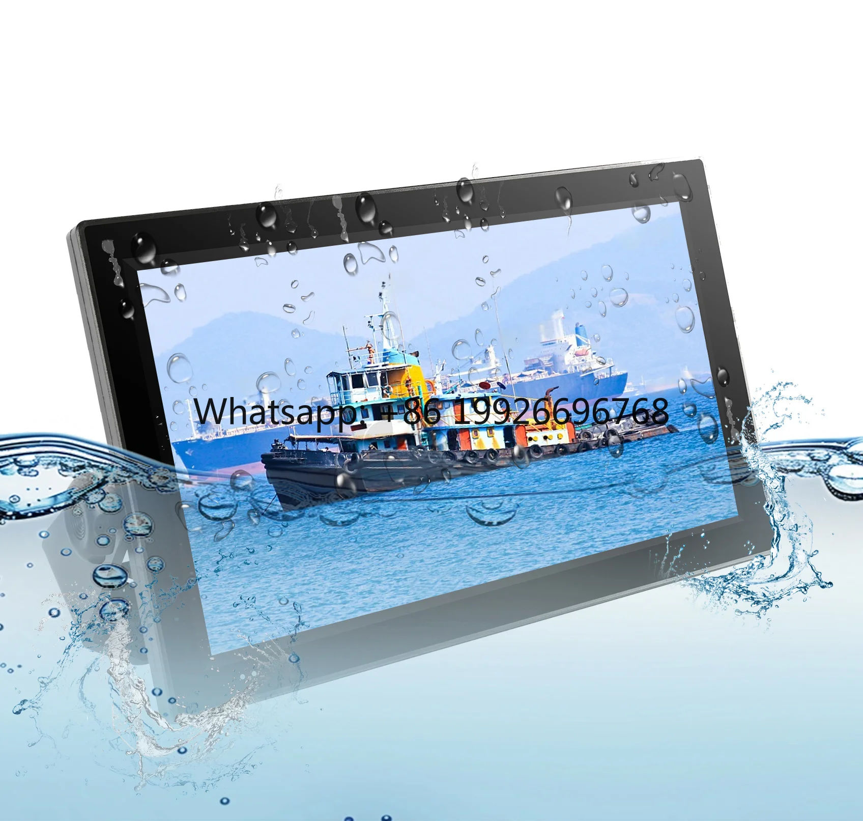 Marine Waterproof Display IP68 Sunlight Readable Boat Monitor 15.6" 18.5" 21.5" for Fishing Vessel & Industrial Use