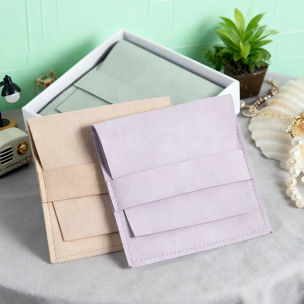 

5 шт. роскошные 6,2x6,2 см 8x8 см ювелирные изделия из микрофибры упаковочная сумка серьги кольцо-гвоздик браслет кулон органайзер сумка свадебные сувениры