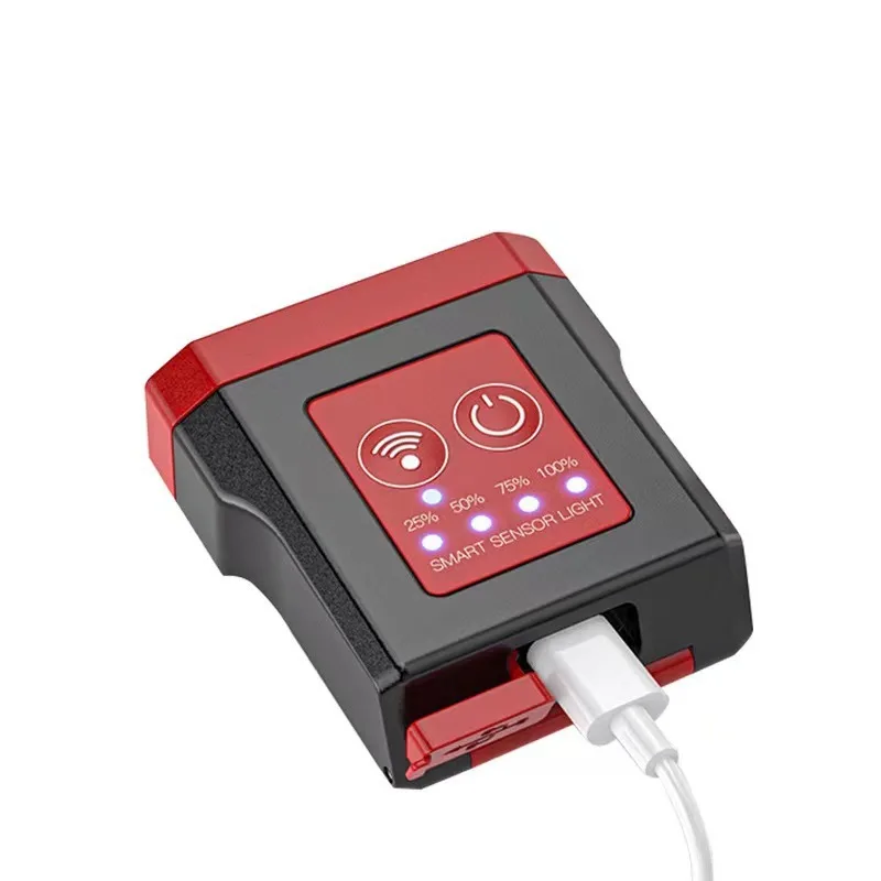 Induction Night Fishing Headlamp With Usb Charging Clip-On Led Headlamp Waterproof Dual-Light Long-Lasting Battery Life