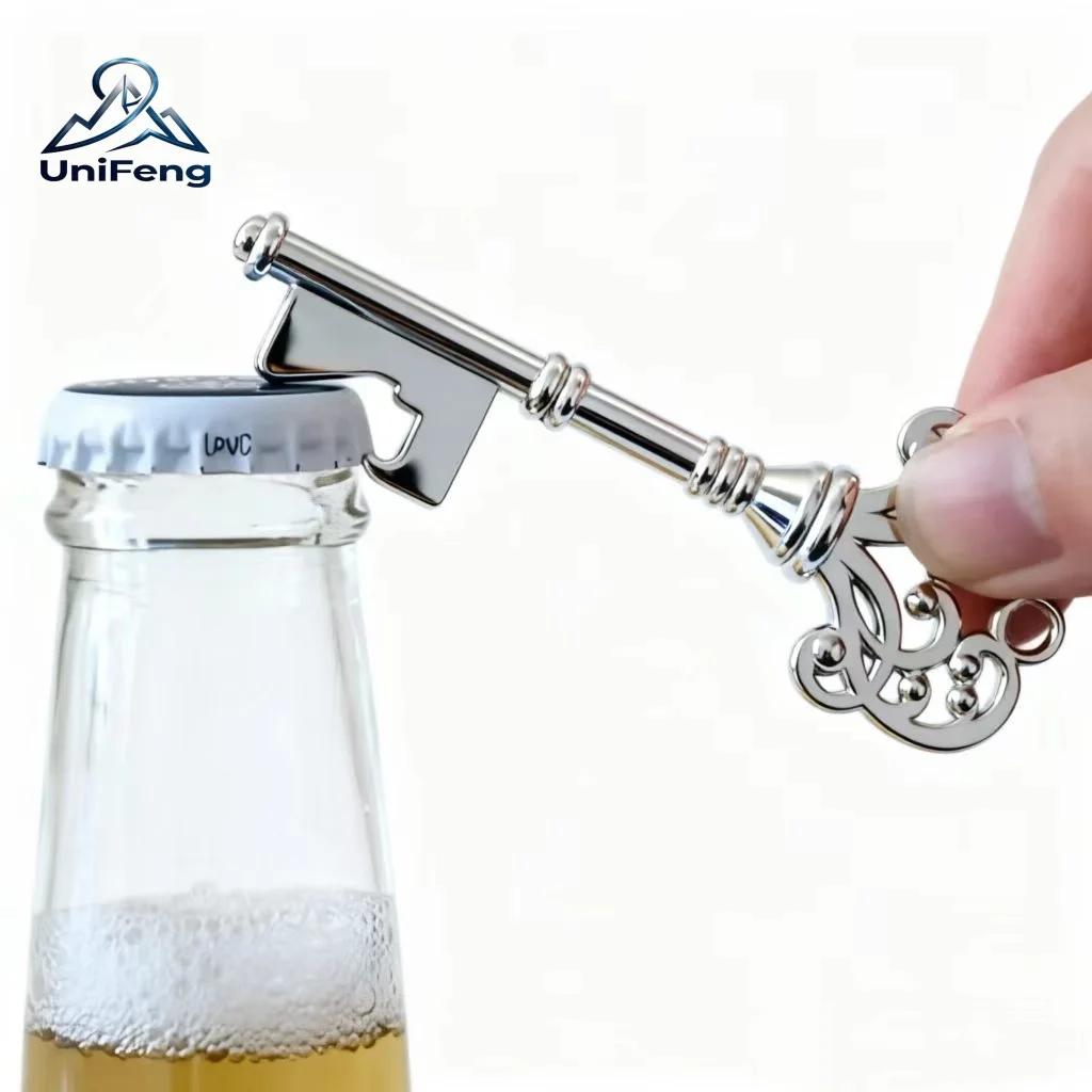 1pc, Bottle Opener, Vintage Crown Key Shape Bottle Opener,Suitable For Bar Or Household,Barware Tool,Wedding Gift,Kitchen Gadget