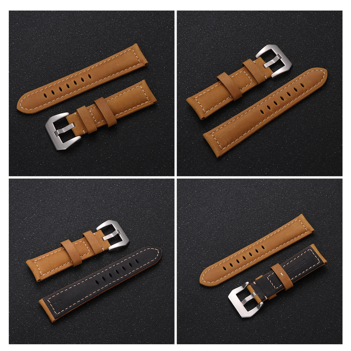 

1pc 22Mm Watch Strap For Universal Large Dial Retro Watch Band Durable Smooth Adjustable Wristband Vintage