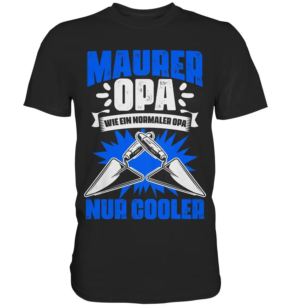 Maurer T-Shirt Zunft Maurermeister Opa Motiv Geschenk