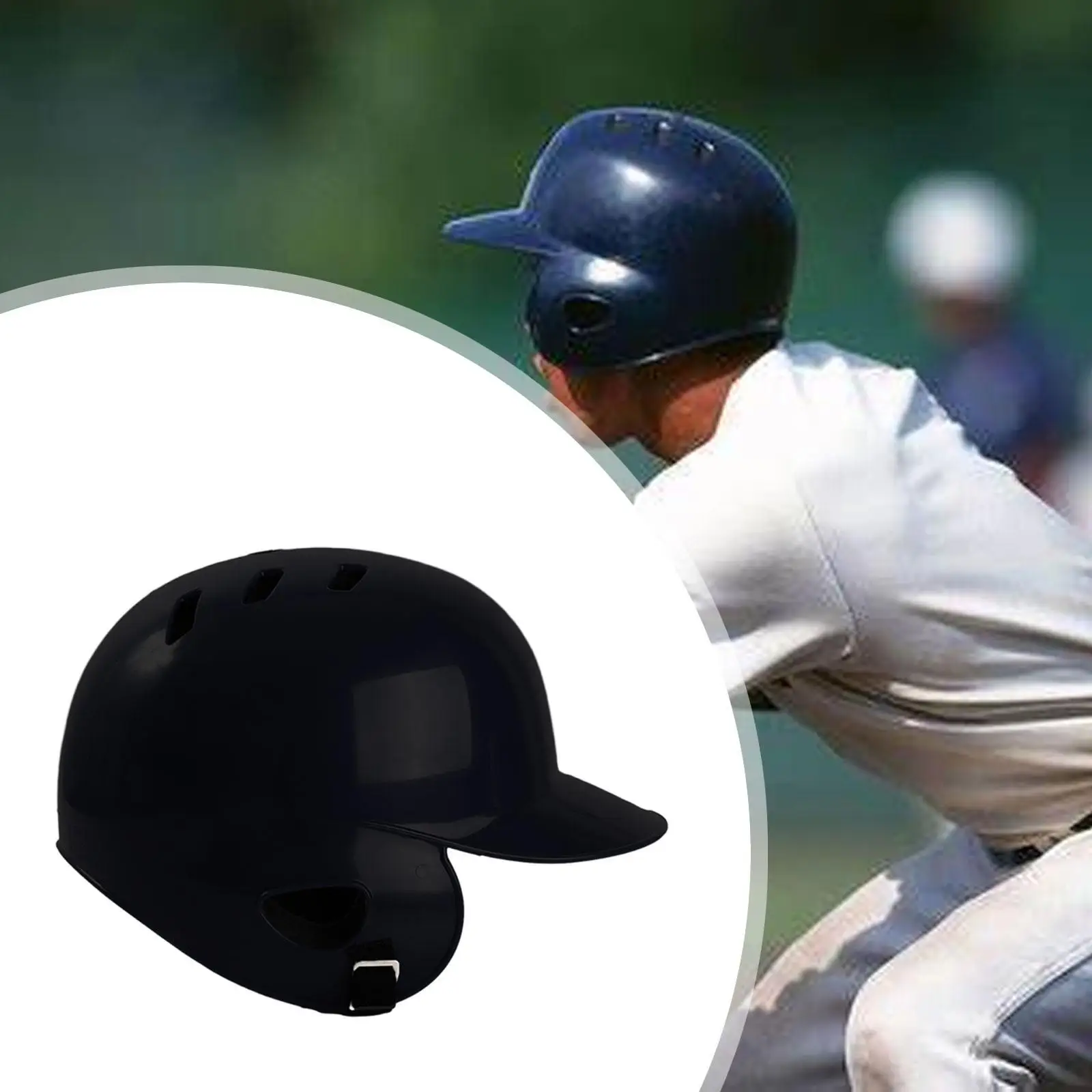 Baseball Batting Helmet with Comfort Sponge Padding Durable ABS Catcher Helmet for Adult Play
