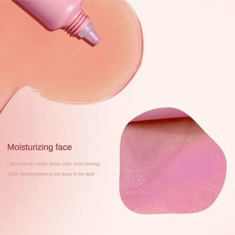 3D Air Feeling Matte Liquid Blush, Cor De Damasco Láctea, Fácil de Aplicar Maquiagem, Cuidado Facial