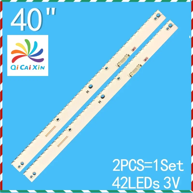 2 stuks Tv Backlight Bar Voor Samsung 40 inch UE40MU6470 UE40KU6400 UN40KU7000 UE40MU6400 UE40KU6450 UE40KU6519 UE40KU6505 UE40KU6510