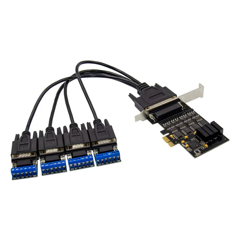 

Reliablepcie к Rs485/422 Карта последовательного порта Com Port Адаптер карты расширения Защита от перенапряжения Поддержка Pcie GEN2.0