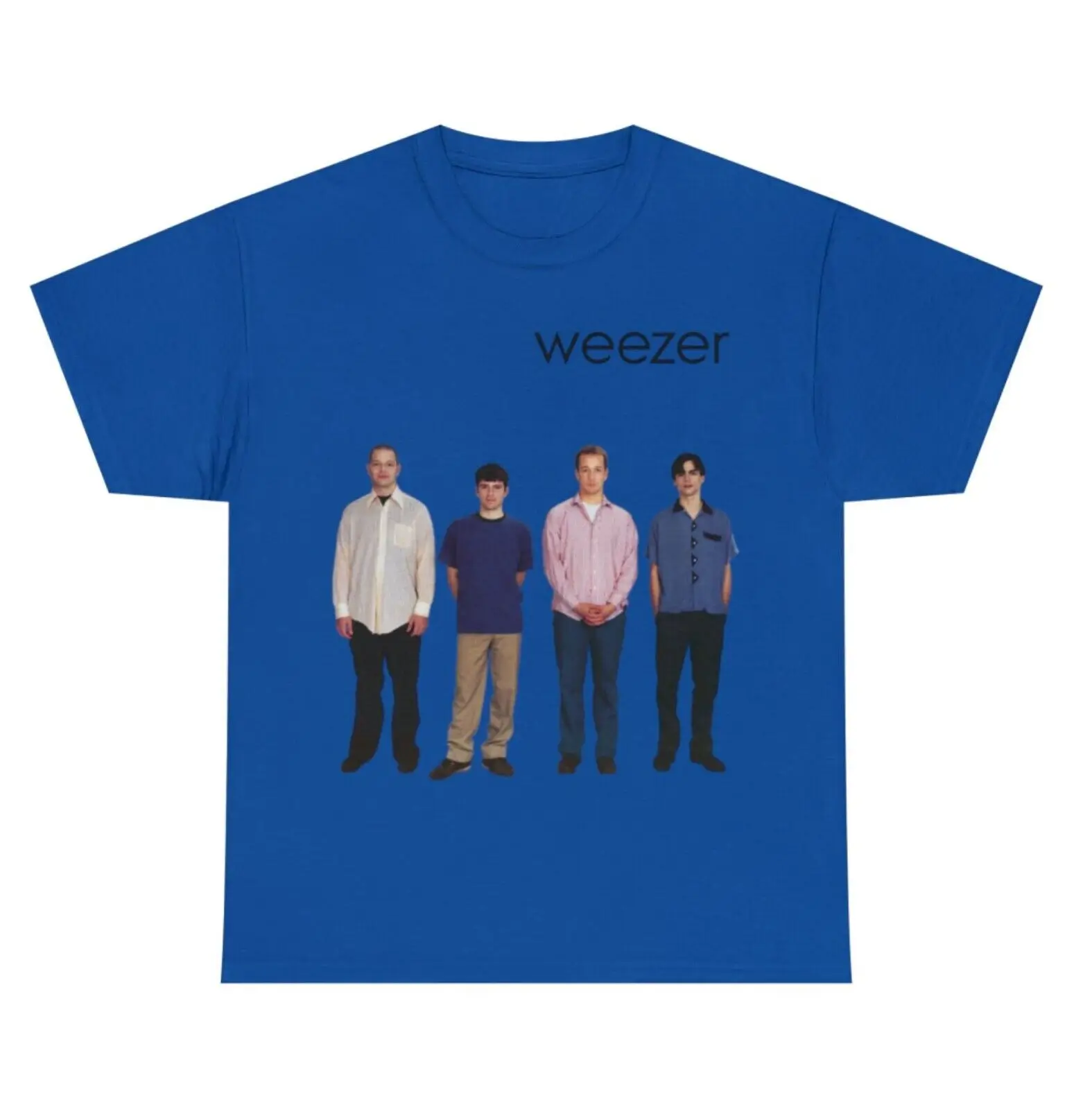 Weezer 1994 앨범 밴드 티셔츠, 클래식 로얄 블루 S 5Xl