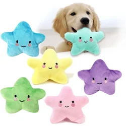 Plush Sounding Pentagram Toys for Puppy, Pet Products, Brincando, Divertimento, Cão