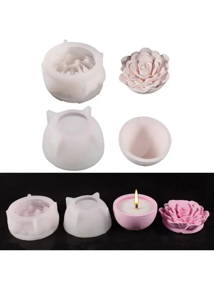 

Цветочная силиконовая ремесленная форма для каст -каст -каст содержит блюдо для дома