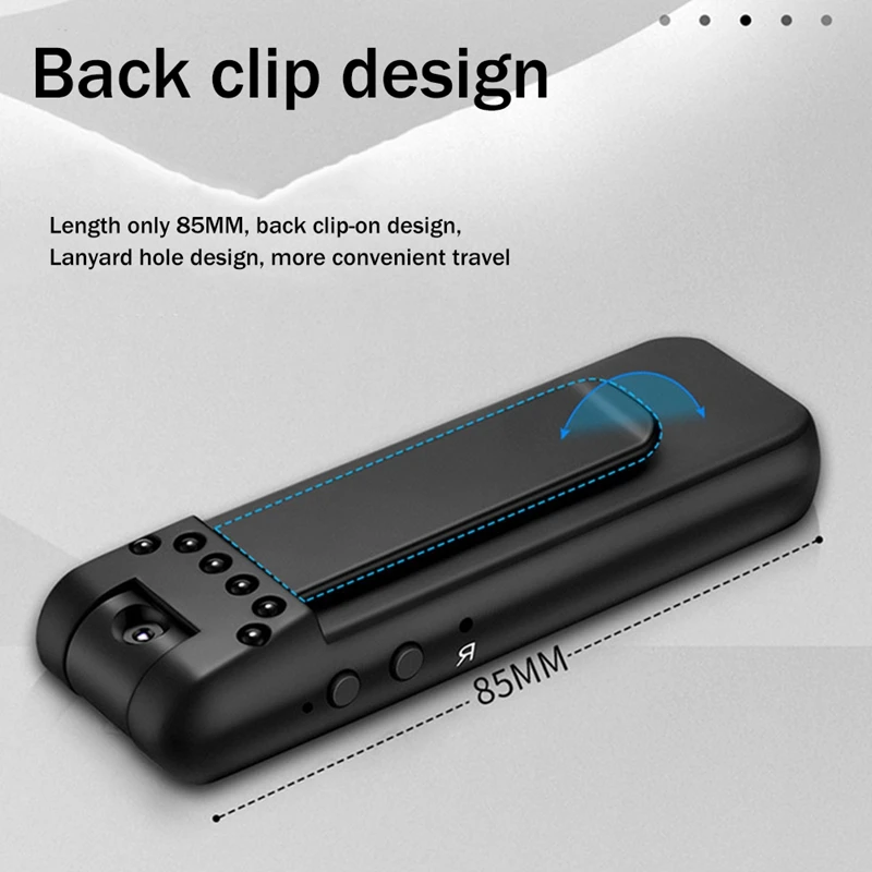 مسجل كاميرا للرؤية الليلية محمول ، تسجيل المؤتمر ، قلم تسجيل الفيديو ، 4K HD