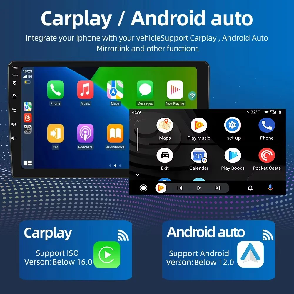 2 Din автомобильный радиоприемник Android 14 для Honda Civic 2005-2012 мультимедийный видеоплеер 4G Carplay авто стерео GPS навигация головное устройство