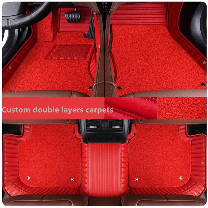 

Top quality Rugs, Custom special car floor mats for Volvo XC60 2017-2009 waterproof double layers carpets for XC60 2013