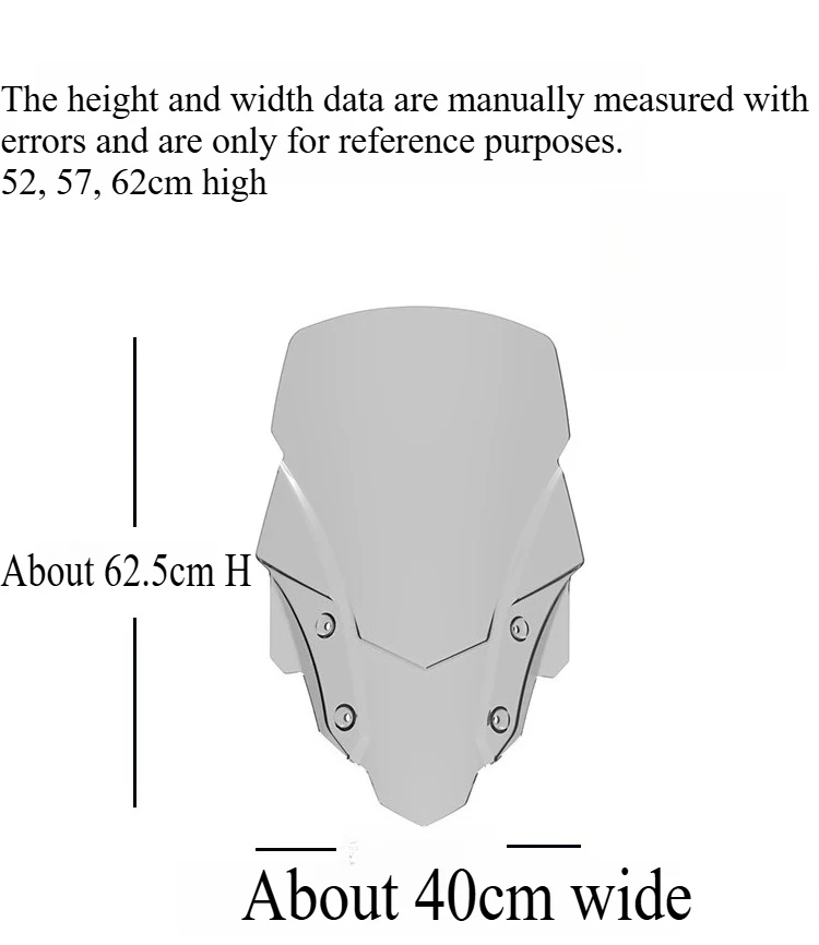Motorcycle Modified Windshield Wind Deflector Heightened Windshield Front Glass Accessories Parts For Honda XL750 Transalp