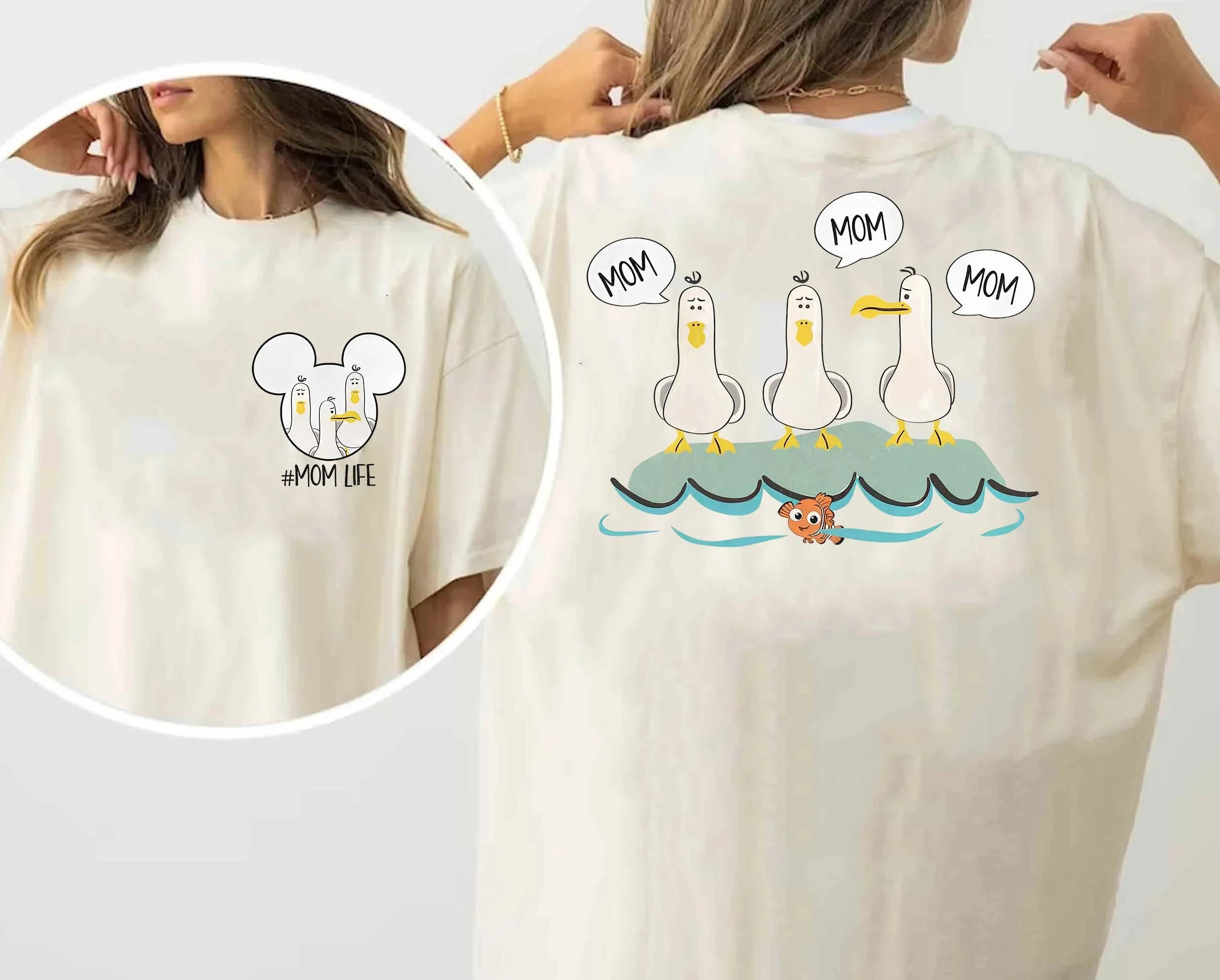 

Pixar Finding Nemo Seagull Dad Shirt | Personalized Disney Father'S Day T-Shirt | Disneyland Family Trip Tee | Magic Kingdom