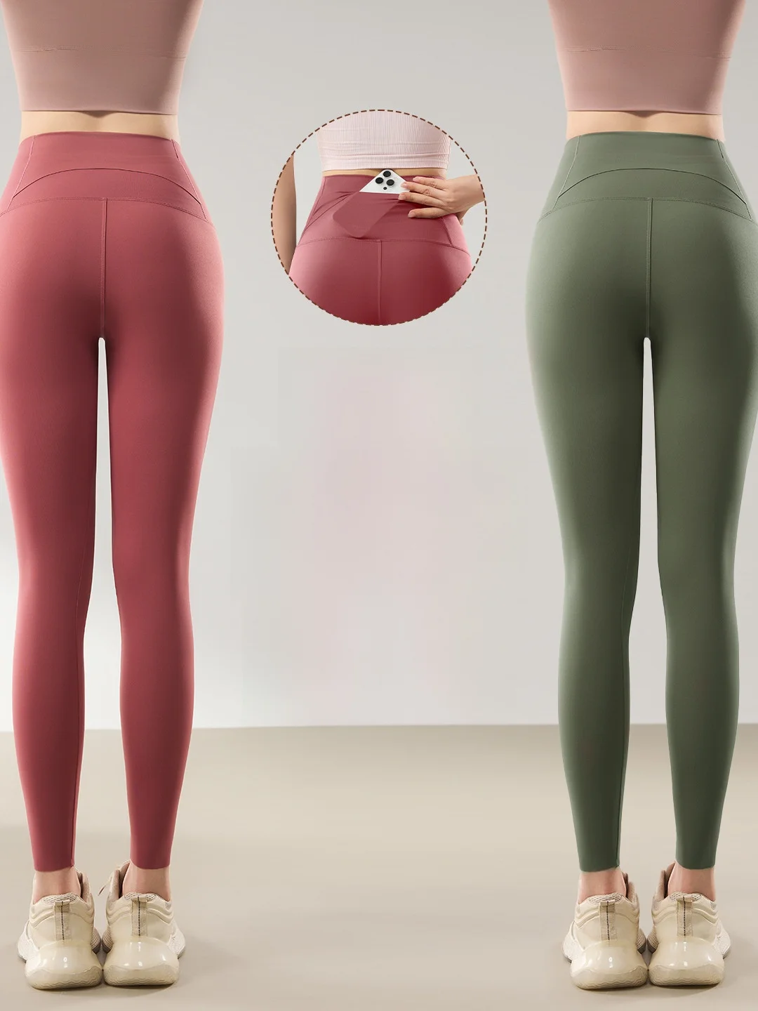 

High Waist Yoga Pants Women's Fitness Trousers Summer 2026 New Style Pocket Design Slimming Effect Abdomen Shaping