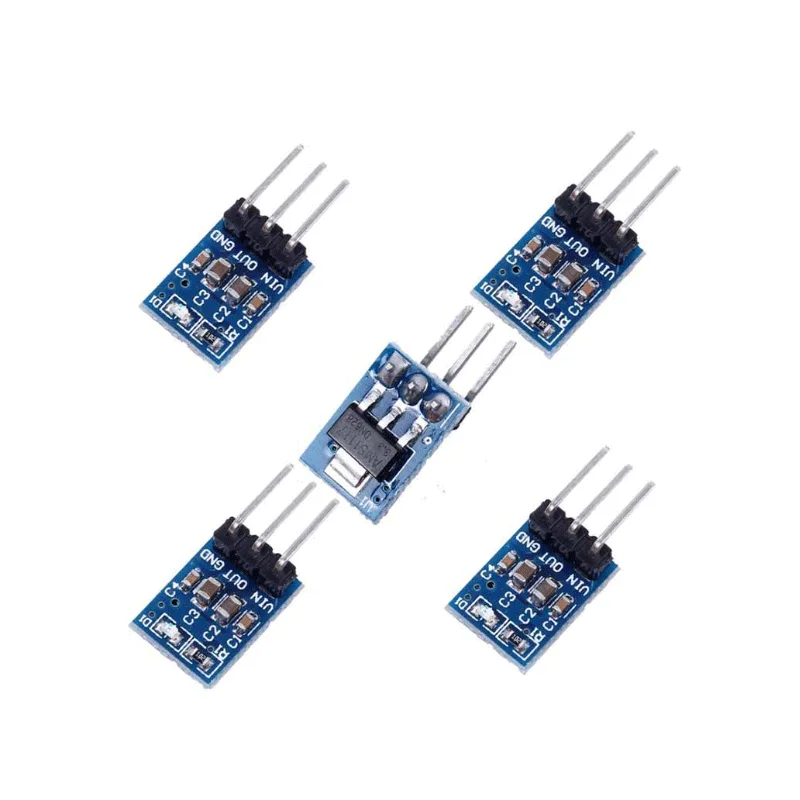 Módulo de alimentação ams1117 3.3v, 3 pés, módulo de alimentação, ldo, 800ma, step-down, diy, 30pcs
