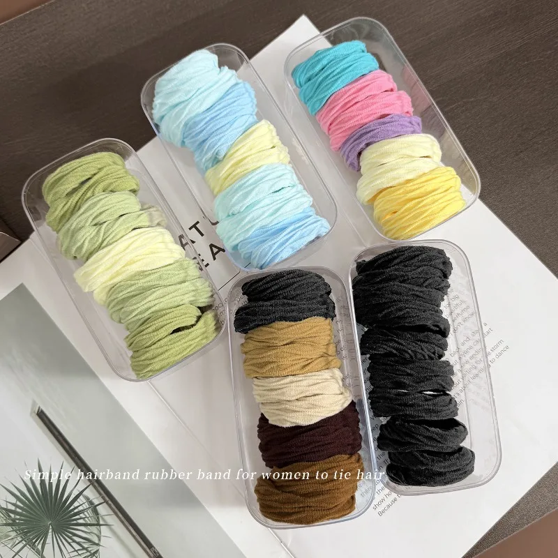 

New high-elastic hair band, children's hair tie rubber band, women's hair does not hurt, headrope hair accessories