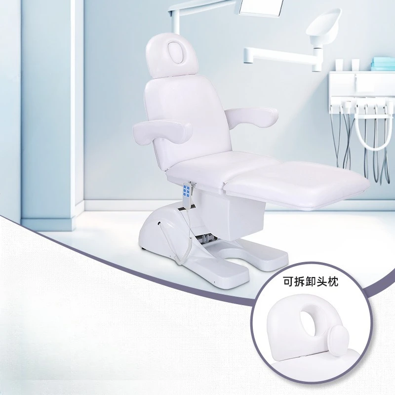 

Electric beauty bed reclining beauty chair removable headrest shampoo bed massage bed hair salon barber body