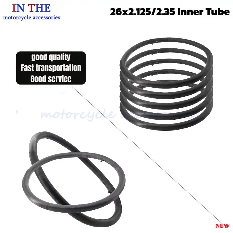 26X2.125/2.35 New Premium Straight Inner Tube – Ideal for Children's Bicycles, Folding Bicycles & Small Skateboards
