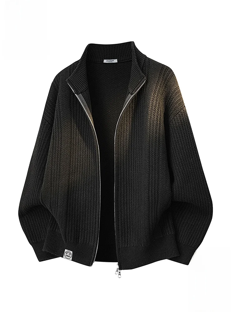

PaulFrank Monkey Simple Casual Knitted Cardigan Sweater Men's Loose Autumn Versatile Knitwear Comfortable Polyester Blend