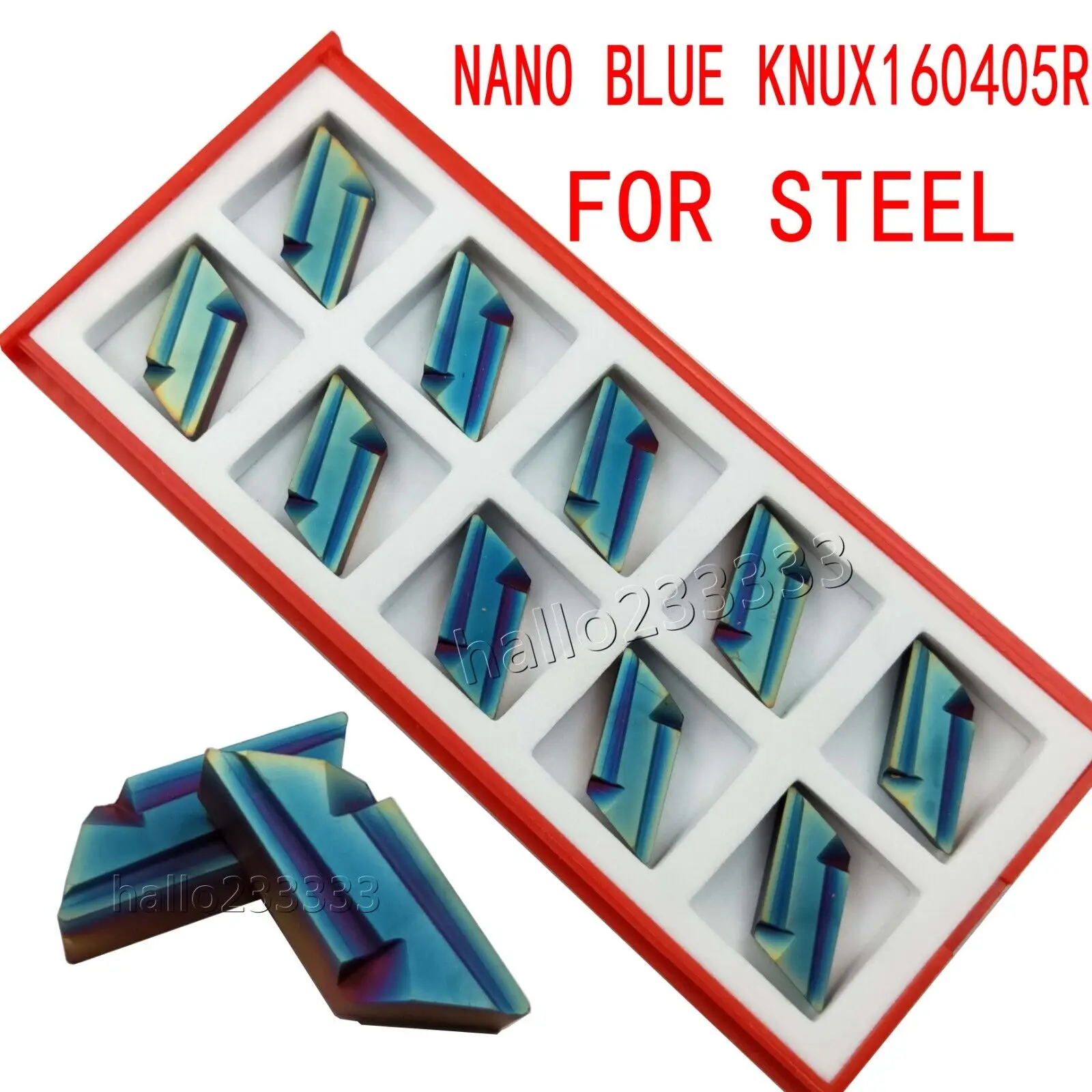 10PCS Nano blue KNUX 160405R ZM1135 KNUX160405R ZM1135 CNC carbide milling inserts Internal Turning tool For for DKJNR/ L holder view 5