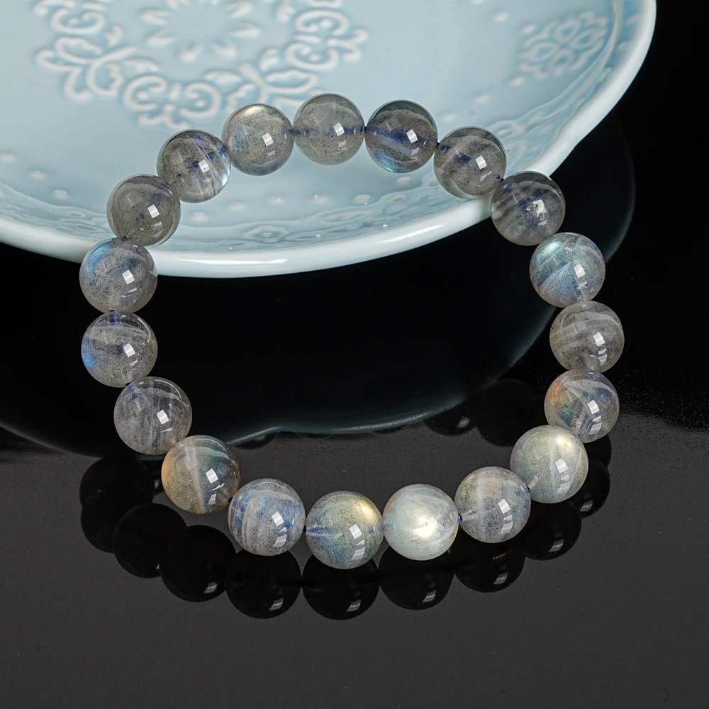 

11 мм бусины из натурального камня, серый лабрадорит, свободные бусины класса АА для изготовления ювелирных изделий, браслет, ожерелье «сделай сам»