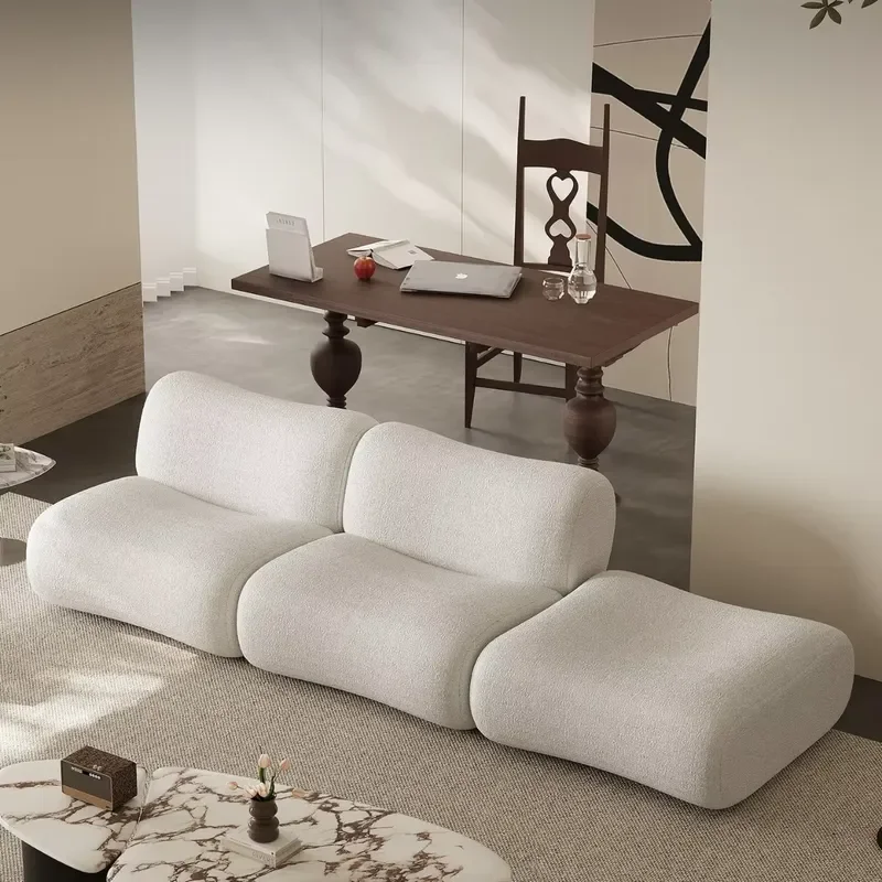 HUACAN L Shaped Modular Sofa Bed Set Foldable Tufted Fabric Armchair for Living Room Hotel Use 3 Year Warranty Model S006