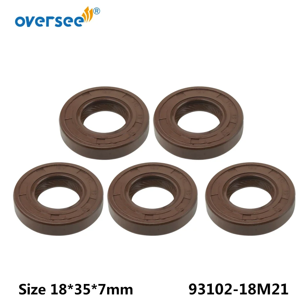 

93102-18M21 Oil Seal For Yamaha Outboard Motor 8HP 9.9HP Size 18*35*7mm