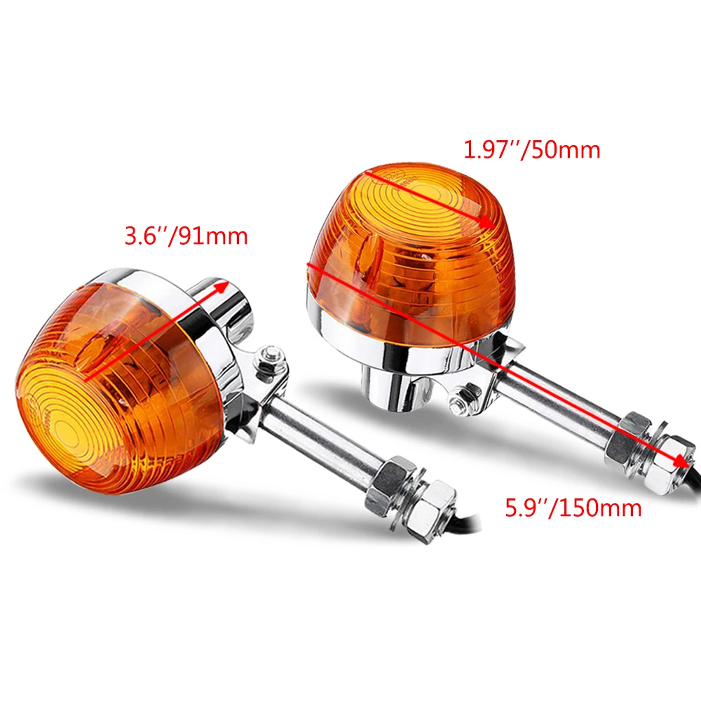 1X Motorcycle Turn Signal Light For Honda XL100 C70 CT70 CT90 CB350 CM400 CB450 CB750 Moto Indicators Flashers Blinkers Lamp