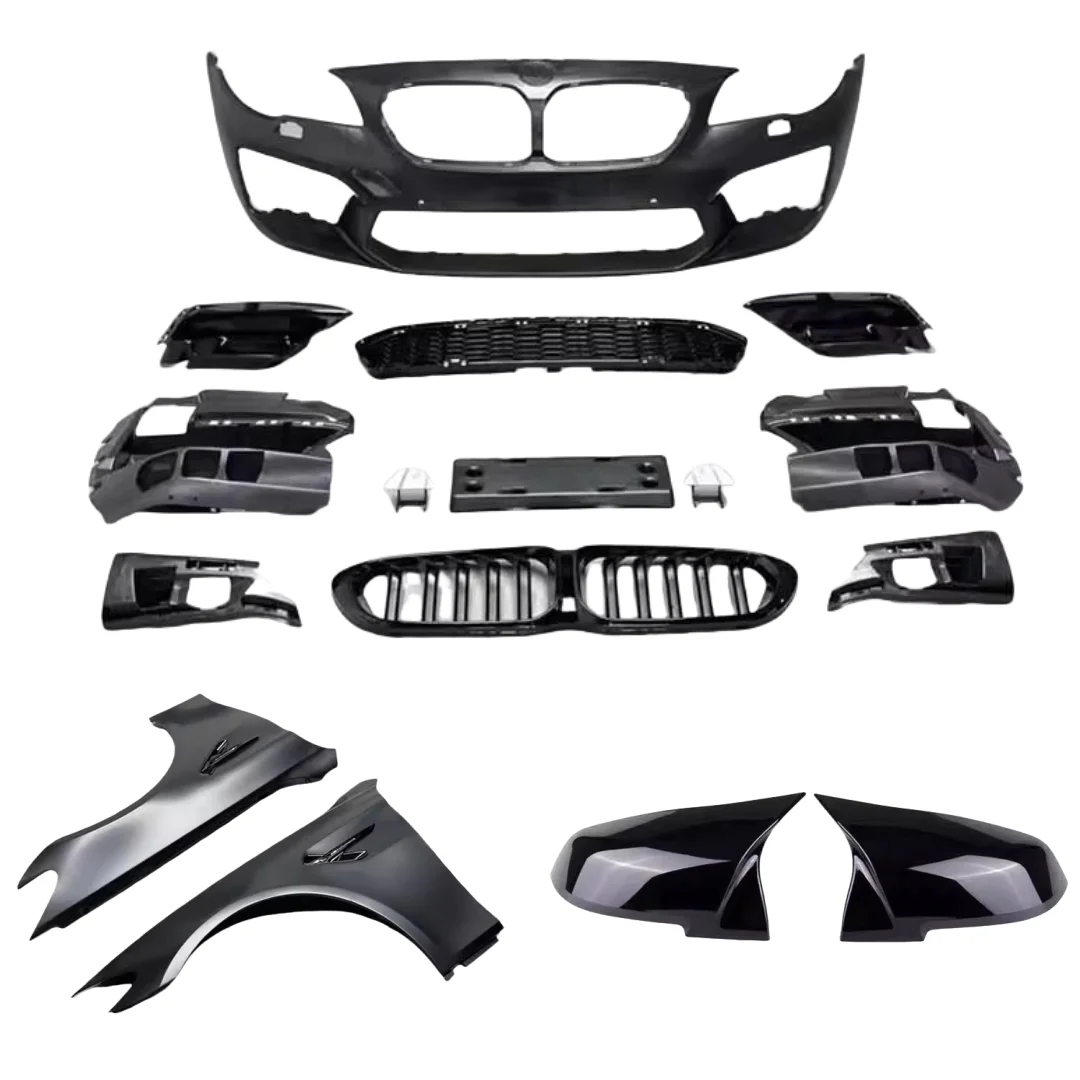 Kit carrozzeria per BMW serie 5 F10 F18 525 530Li 11-17 aggiornamento a M5 2021 paraurti anteriore parafanghi Auto surround accessori Auto