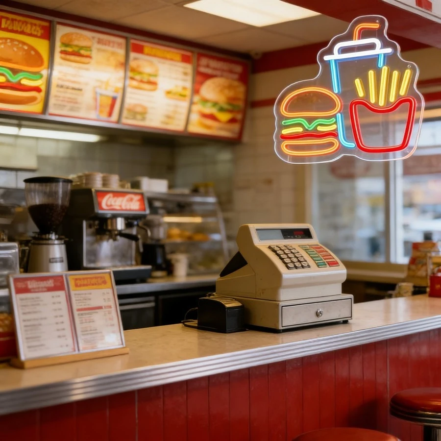 Burger Fries Drink Fast Food L - огляд і ціна Commercial Kitchen Light