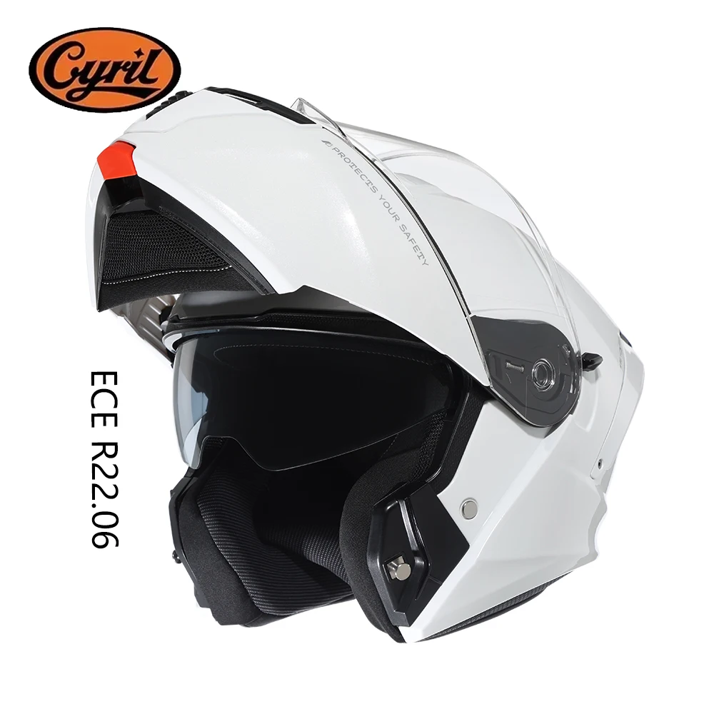 Flip Up Modular Motorcycle Helmet Approved 22.06 ECE Certified Man Women Full Face Open Face Adult Electric Scooter Helmet