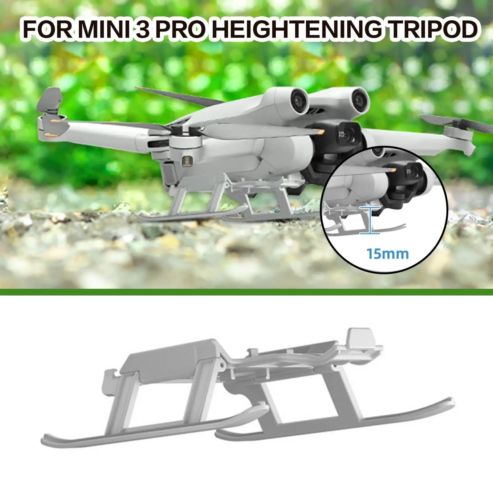 Folding Landing Gear For DJI Mini 3 Pro Increased Tripod Extension Protector Landing Gear Anti-drop Buffer Training Rack Access