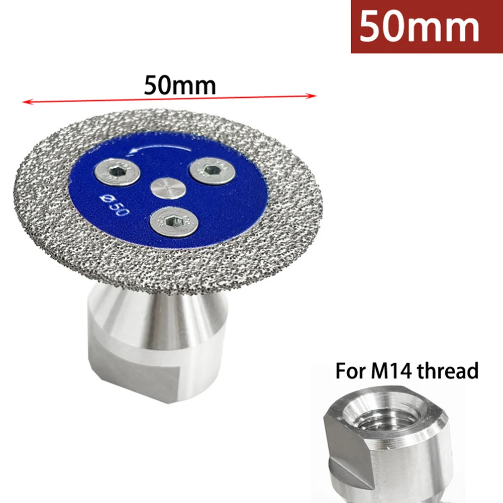 1 個 M14 フランジ研削ディスク用大理石真空ろう付けダイヤモンド彫刻鋸刃切断彫刻/大理石/コンクリート用