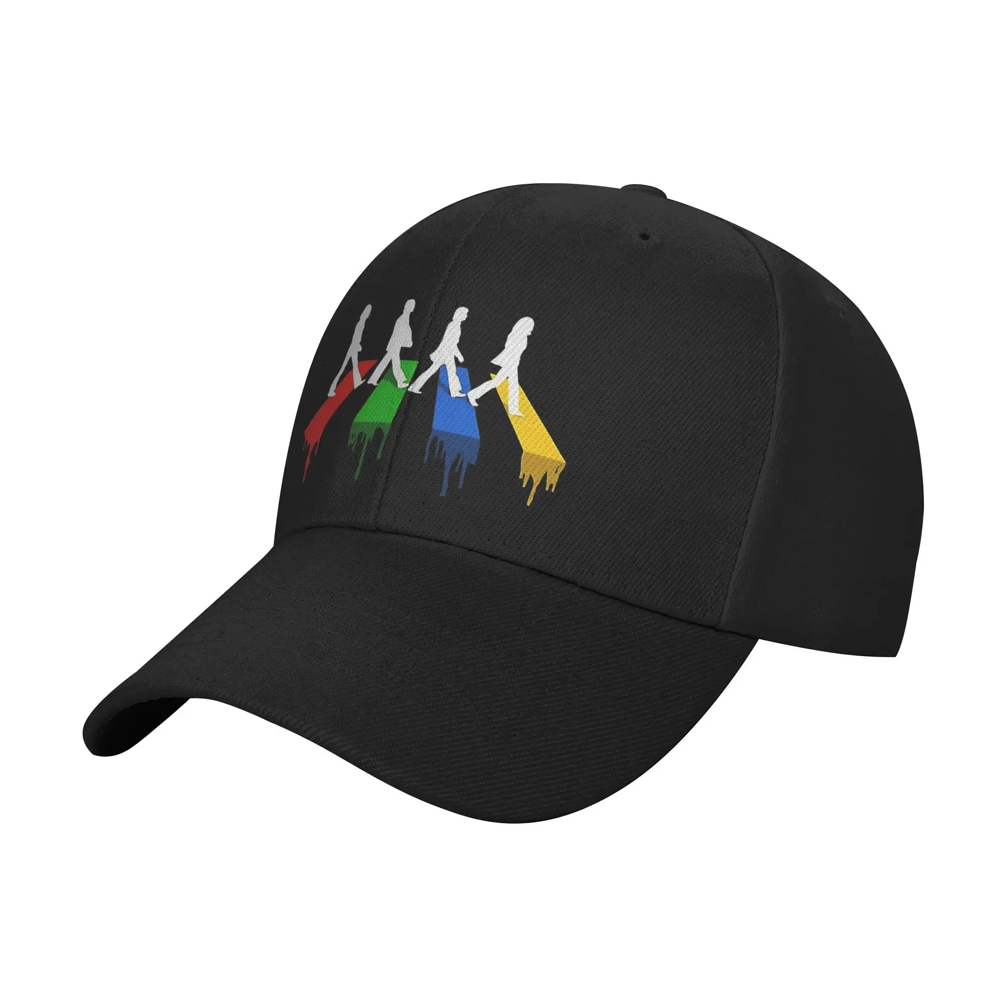 New Full Of Colours Roads  Sun Baseball Cap Summer Unisex-Teens B-Beatles Print Trucker Hat Wholesale Outdoor Sports Snapback Ca