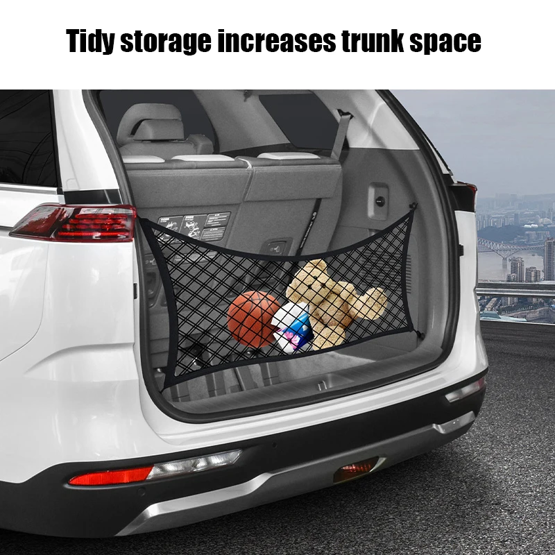 for Kia Carnival Sedona KA4 2021 2022 car trunk storage and finishing net pocket elastic car special accessories