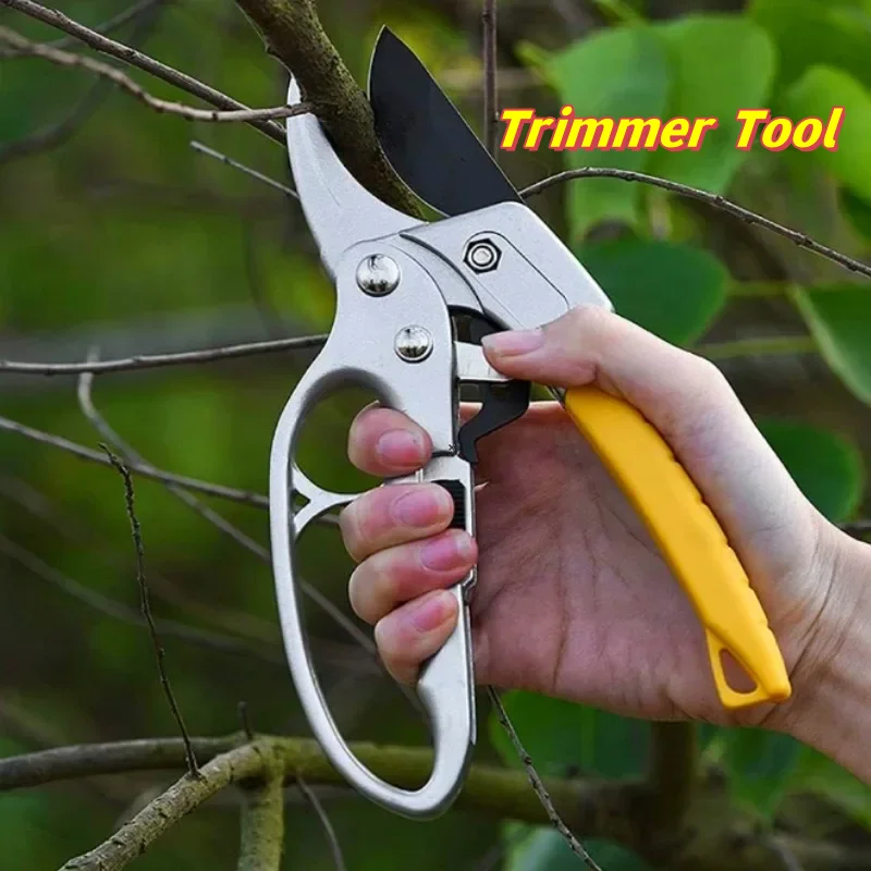 Premium Garden Scissors Clippers Pruners Ratchet Pruning Shears Work 3 Times Easier Tools for Trimming Rose Floral Tree